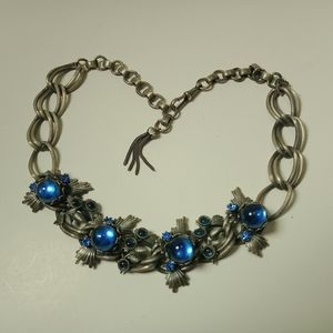 Vintage Schiaparelli Faux Star Sapphire Necklace